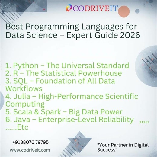 5 Top Programming Languages for Data Science You Need to Know