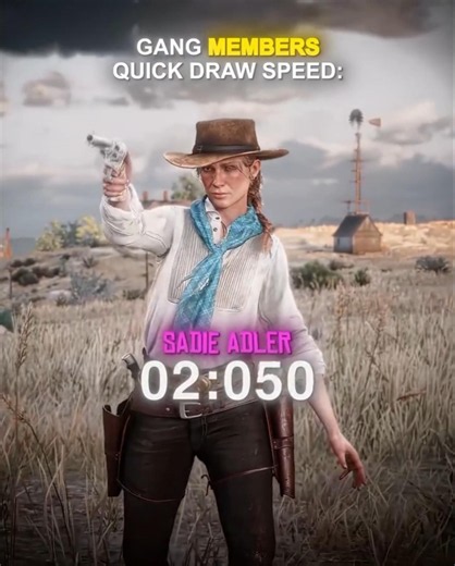 All GANG Members Quick Draw SPEED of Revolver