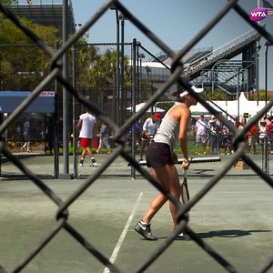 Caroline Garcia hits the Volvo Car Open practice courts! | WTA