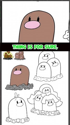 Diglett & Dugtrio | Drawing Every Pokemon #shorts