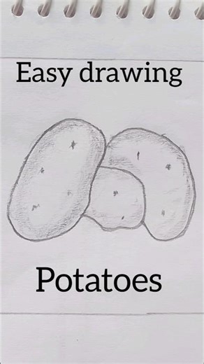 # simple potato drawing short tricks to draw