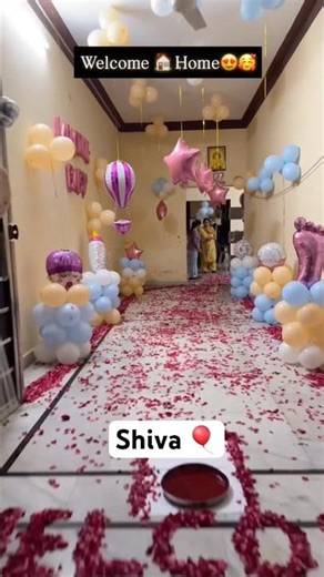decoration ideas for baby welcome at home,baby welcome decoration for home,welcome decoration