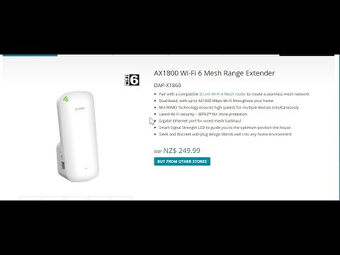Dlink AX1800 Wi-Fi 6 Mesh Range Extender DAP-X1860 Unboxing and Review