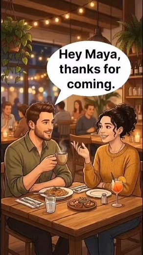 English Conversation Between Friends at Restaurant