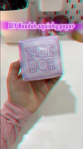 DIY Needoh Cube paper #squishy