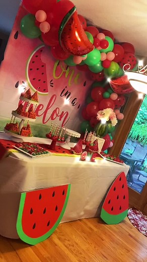 1st birthday watermelon theme 🍉