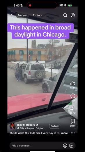 This is not popcorn. This is gunfire. Broad daylight in Chicago. | chicago