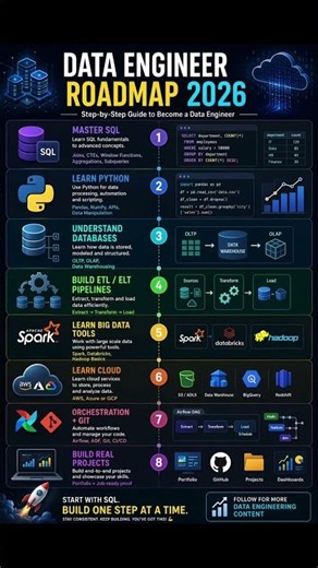 Data Engineer Roadmap 2026 | Step-by-Step Career Guide