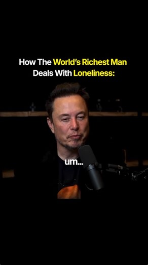 CREATING WEALTH on Instagram: "Elon Musk once told Lex Fridman that he has friends and family but most of the time, he still chooses to be alone. He even said he prefers to sleep alone not because he’s sad, but because of how much is on his mind. This is coming from a man who helped build: • PayPal • Tesla • SpaceX • Neuralink • Starlink • And companies pushing the world forward in ways most people can’t imagine People assume that achievements like these come with constant connection. That if yo