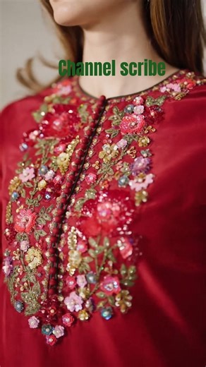 Festive Formals’26Crafted in pure ramen silk, this red silhouette features ornate adda work on the,