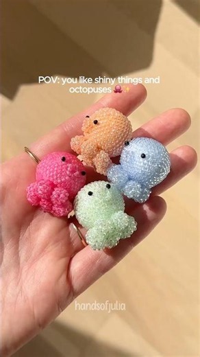Making a 3D beaded octopus 🐙