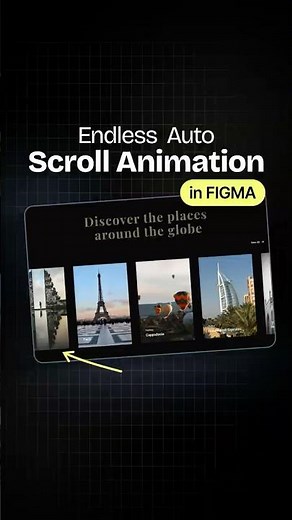 How to create Endless Auto Scrolling in Figma #figmatutorial #uiuxdesign