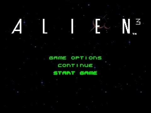 Alien 3 (1992, Probe Software, SNES) - Intro, Title, and Attract Screens