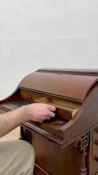 Victorian Antique Davenport Ship Captain Desk Secret File #harpgallery #secret #nauticalhistory