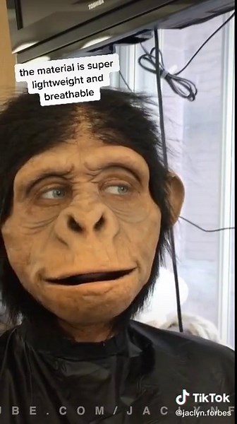 does this look real?! here’s a SFX makeup i did: MY MONKEY PROSTHETIC 🐵 #sfxmakeup #prostheticmakeup #monkey #monkeymakeup #fyp #foryoupage