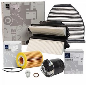 Mercedes-Benz Genuine Service Kit Oil Filter Air Filter Pollen Fuel Filter OM642  | eBay UK