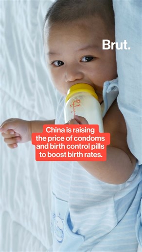 In China, the government is raising the price of condoms and birth control pills in an effort to boost birth rates. Last year, China recorded 9.54 million births, half the number in 2016. A United Nations report projects the country will lose 200 million people by 2050, about 14% of its population. #birth #birthrates #china #birthcontrol #condoms | Brut