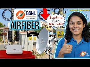 BSNL AirFiber New Plan Launched 😱 | ₹249 Cheapest Plan | Installation Cost & Speed Full Details
