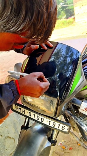 splendor bike sticker modify ppf lamination #splendormodified #trendingshorts