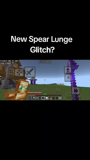 New Spear Lunge Glitch in Minecraft Bedrock 1.21.130.3
