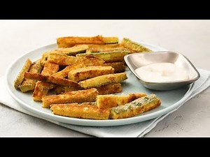 Easy baked courgette chips
