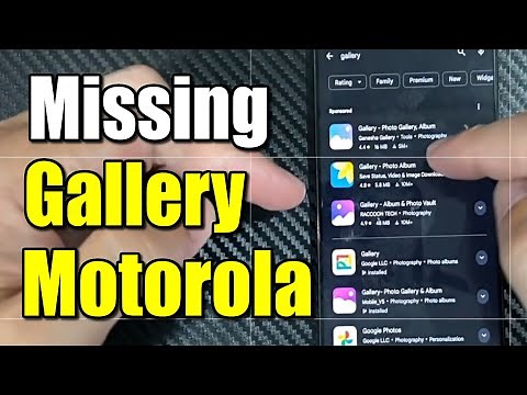 How to Find Photos Gallery on Motorola Phone (Missing Gallery)