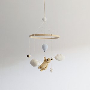 Needle Felted Winnie the Pooh Mobile - Etsy