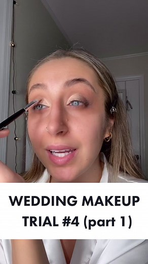 @Charlotte Tilbury “Jean “ cream shadow @Stila Cosmetics “kitten” eye shadow = match made in heaven!! #makeup #bridalmakeup #makeuptrial
