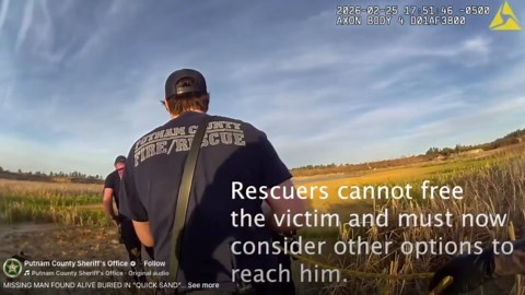 Missing Florida man rescued after being stuck in quicksand for days after going missing on Valentine's