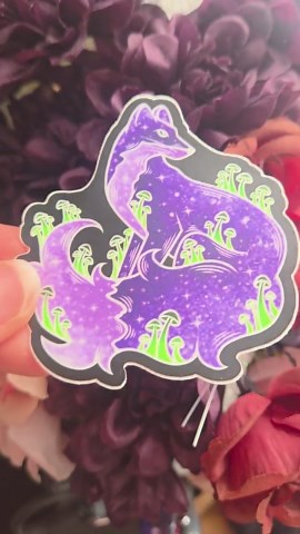 Mini Snowflake Arctic Fox 1.92x2-inch Matte Waterproof Sticker - Etsy