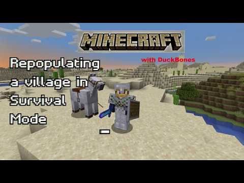 Repopulating a village in Survival Mode - Lets Build!