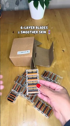 Razor Refill Set + Free Handle – Ultra-Sharp Stainless Blades for Smooth Shave