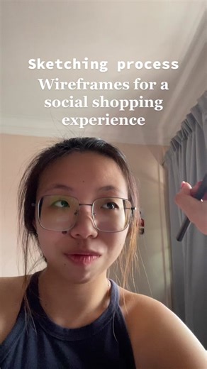 Got to record my sketching process again for a new feature! Got to explore social shopping and was inspired to combine elements from instagram and tiktok! What do you think? #uiux #socialshopping #uipattern #wireframes #sketching #mipad5 #noteshelf #uxdesigner