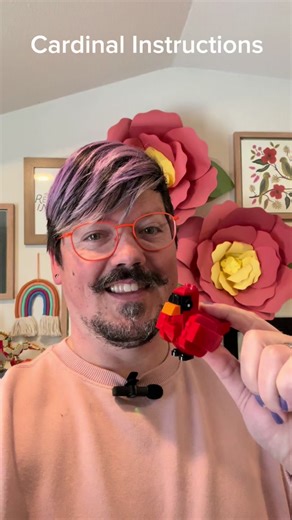 LEARN: Build a @LEGO Cardinal! I designed this cardinal for one of the prompts in the 2023 LEGO Daily Builds calendar, and had a few requests for instructions. Here’s a quick tutorial, including the parts you’ll need! ?What else would you like to learn? #BuildKindness #afol #RLFM #lego #legocommunity #legotips #legomoc #bjbBuildTips #legotutorials #legoinstructions #bricktok