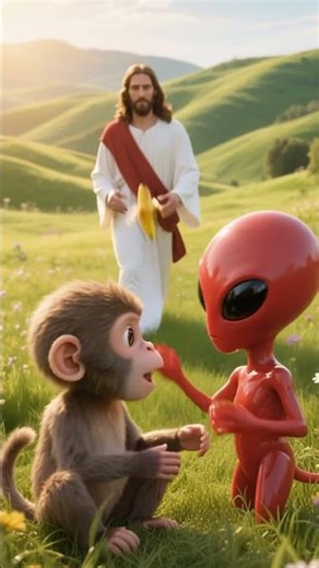 Bad alien Vs Jesus #amen #jesuschrist #jesus