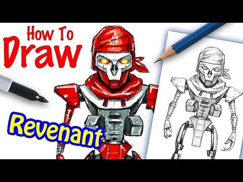 How to Draw Revenant from Apex Legends