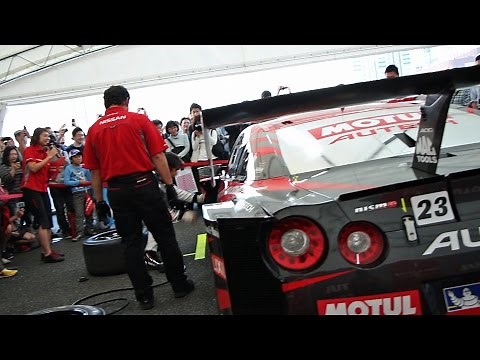 お台場でGT-Rレースマシンのタイヤ交換に挑戦！【日産ダッシュボード】18号