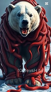 19K views · 325 reactions |  MILLIONS of Red Snakes ATTACK Polar Bear – Shocking Arctic Rescue Mission! ❄️ | Rainbow after the storm | Facebook