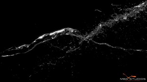 Slowmotion water splash - Computeranimation