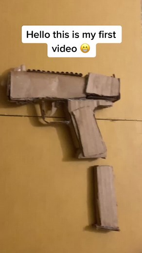 Cardboard guns on TikTok