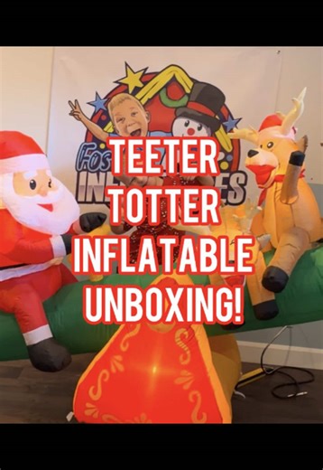 TEETER TOTTER INFLATABLE! Honestly this one is way cooler than I was imagining and highly recommend you run and grab one from @Walmart Canada or @Walmart before they’re gone! #christmastiktok #inflatable #christmasinflatables #christmas #christmasdecor
