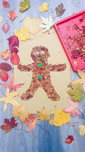 Nature Inspired Gingerbread Man Craft for Kids