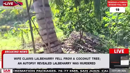 RE-BROADCAST- THURSDAY 15TH JANUARY 2026 - CRIME WATCH LIVE HIGHLIGHTS: Farley Augustine reappointed Chief Secretary at 13th THA Inauguration. • Assemblyman Farley Augustine has returned as Chief Secretary of the Tobago House of Assembly, securing a second term in the island’s top administrative post. PM Persad-Bissessar pledges full support for Tobago autonomy. Man shot dead while driving along Lady Young Road in Morvant on Wednesday. • The deceased has been identified as Akido Simon. Unidentif