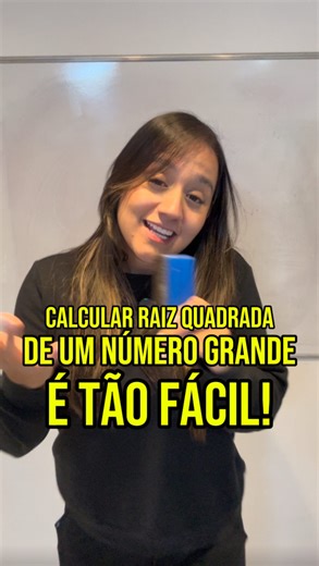 Raiz quadrada de um número grande é tão fácil! • • • #escola #alunos #professora #matematica | Professora Je Lindsay