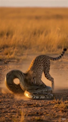 “Venom vs Power: Snake Faces Off With a Tiger!#AnimalFaceOff #WildlifeShowdown