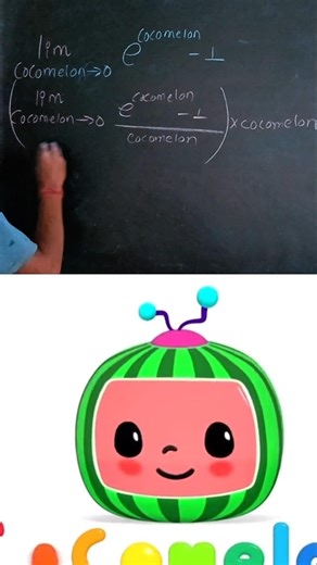 Writing cocomelon using maths #maths #cocomelon #mathtricks
