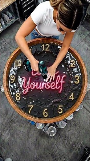 I Made a “Love Yourself” Epoxy Clock… and It Hits Different 😳