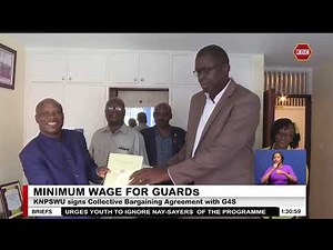 KNPSWU signs Collective Bargaining Agreement with G4S
