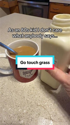 Some of you need to get outside and go touch grass or at least watch some of our farming videos to get you back in touch with reality ##rawmilk##strangerthings##genx##farmersmarket##cream