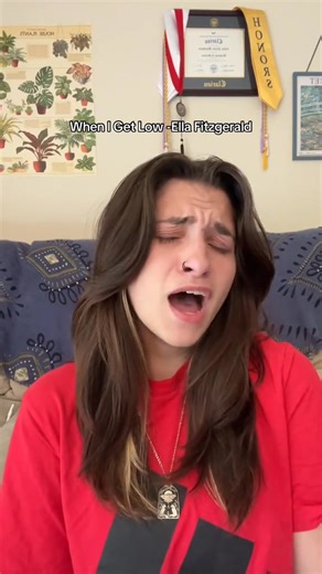 A beautiful cover of Ella's classic 1936 recording, "When I Get Low, I Get High." Thank you chickienugs12 on TikTok for keeping her spirit alive! Tag us in your next Ella cover to be featured. 🎤🎵 | Ella Fitzgerald